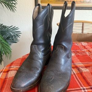 Vintage Perfectly Worn-In Cowboy Boots Handmade in Mexico for‎ Cowtown